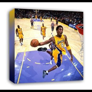 Kobe best dunking canvas print size 20x20